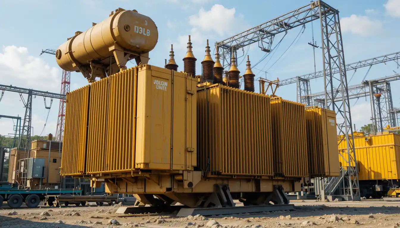 A large power transformer.